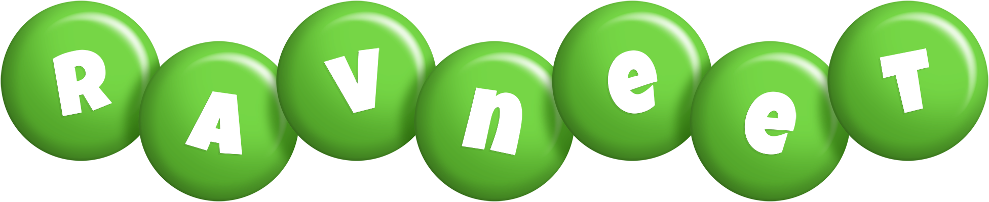 Ravneet candy-green logo