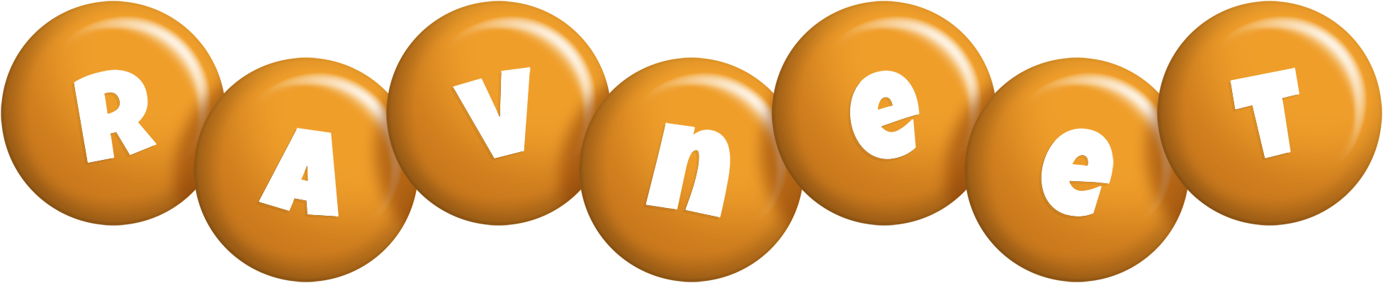 Ravneet candy-orange logo