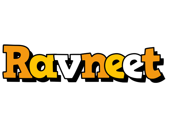 Ravneet cartoon logo