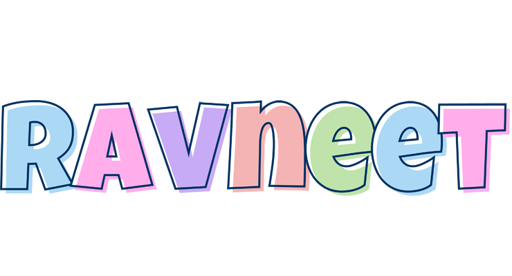 Ravneet pastel logo