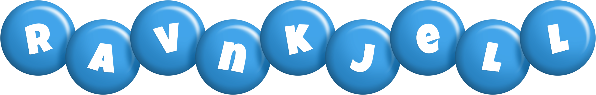 Ravnkjell candy-blue logo