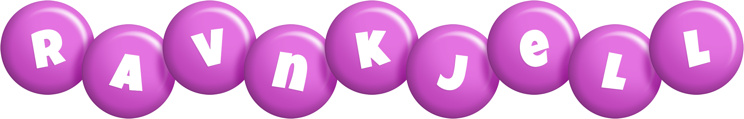 Ravnkjell candy-purple logo