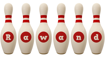 Rawand bowling-pin logo