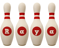 Raya bowling-pin logo