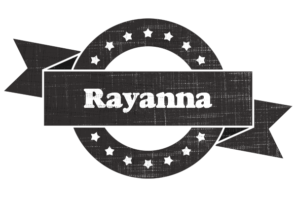 Rayanna grunge logo