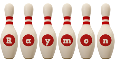 Raymon bowling-pin logo