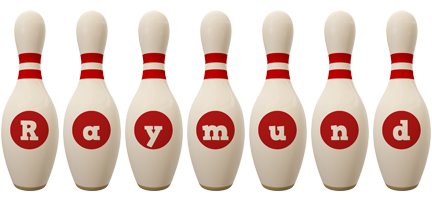 Raymund bowling-pin logo