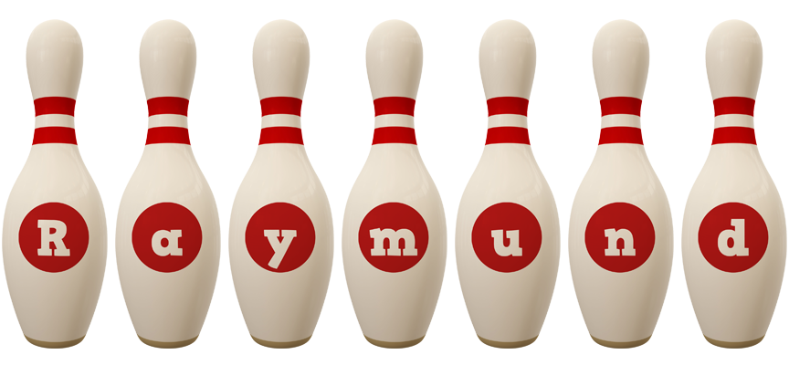 Raymund bowling-pin logo