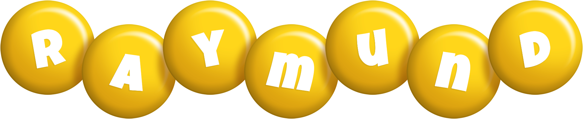 Raymund candy-yellow logo