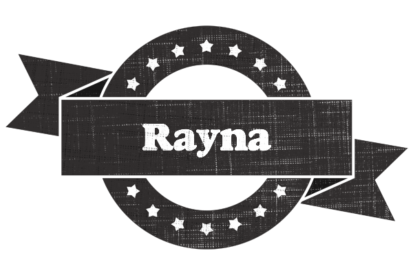 Rayna grunge logo