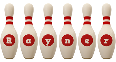 Rayner bowling-pin logo