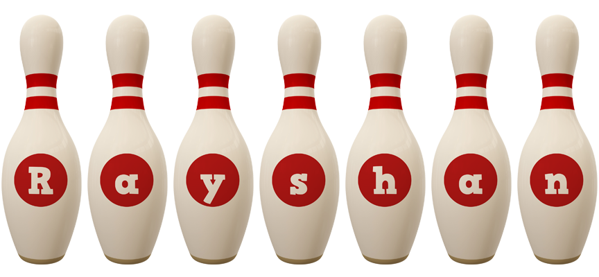 Rayshan bowling-pin logo