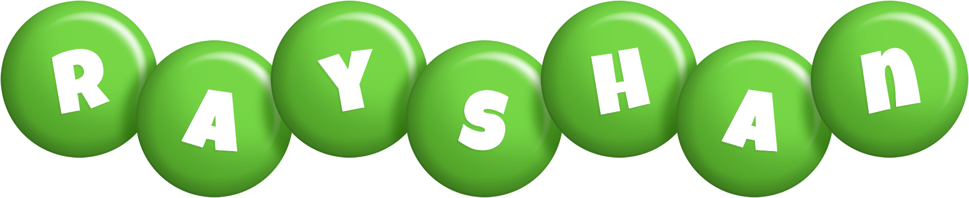 Rayshan candy-green logo