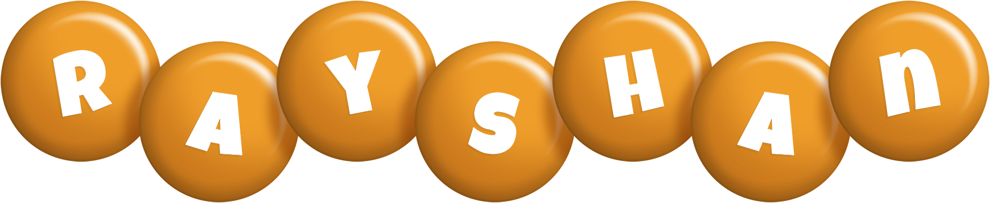 Rayshan candy-orange logo
