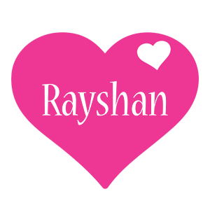 Rayshan love-heart logo
