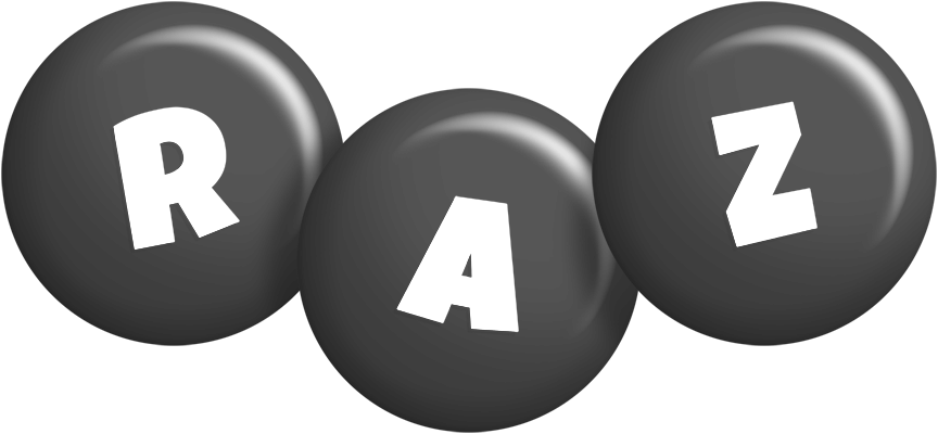 Raz candy-black logo