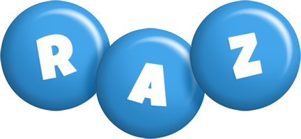 Raz candy-blue logo