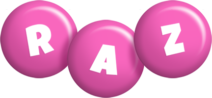 Raz candy-pink logo