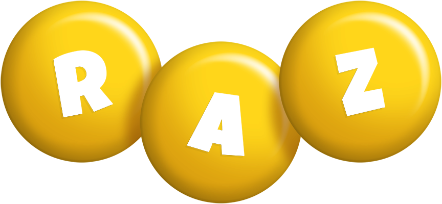 Raz candy-yellow logo