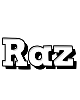 Raz snowing logo
