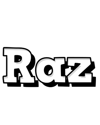 Raz snowing logo