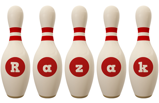Razak bowling-pin logo