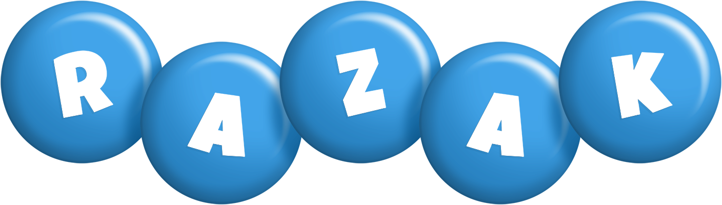 Razak candy-blue logo