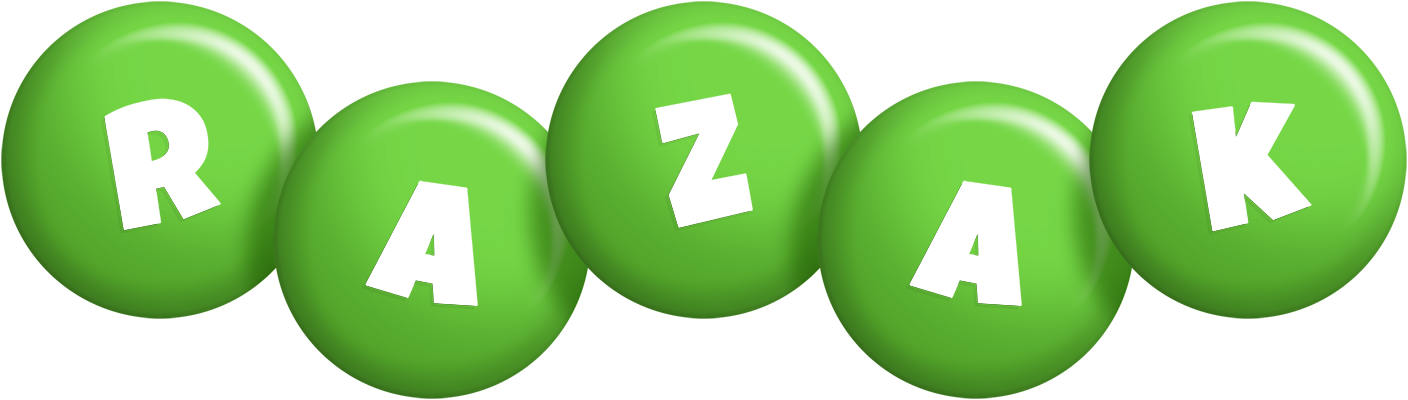 Razak candy-green logo
