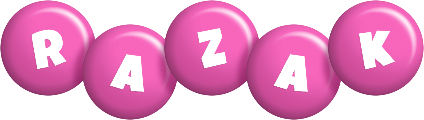 Razak candy-pink logo