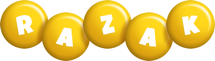 Razak candy-yellow logo