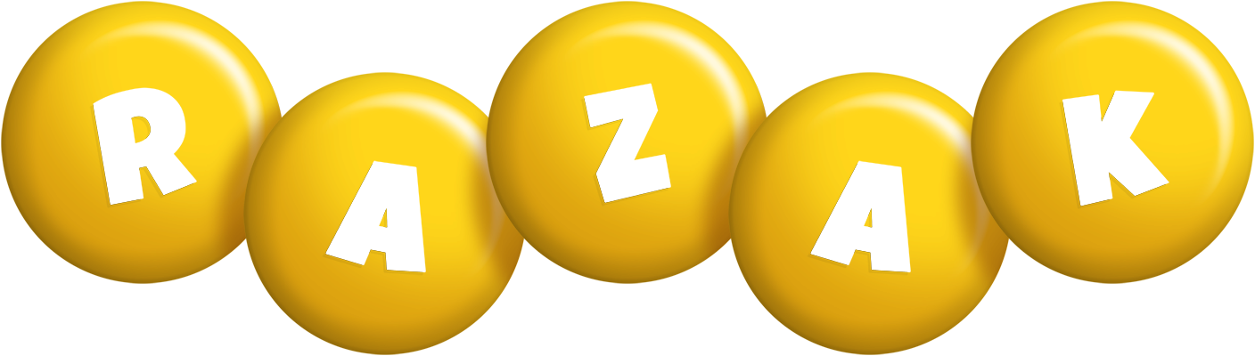 Razak candy-yellow logo