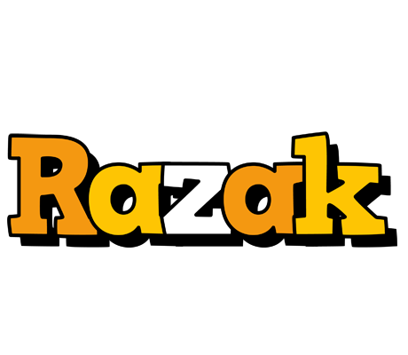 Razak cartoon logo