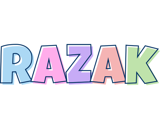 Razak pastel logo