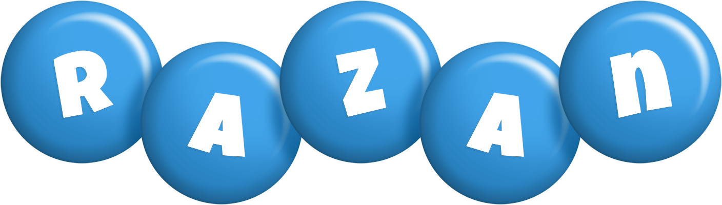 Razan candy-blue logo