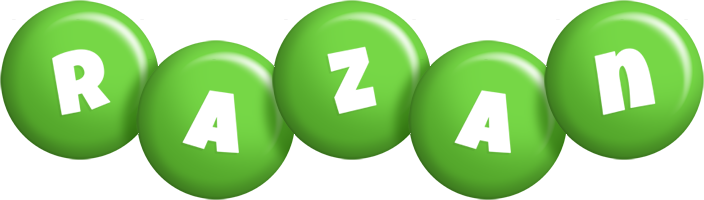 Razan candy-green logo