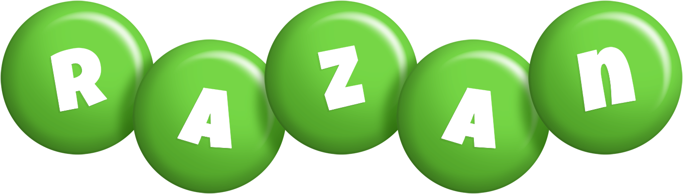 Razan candy-green logo