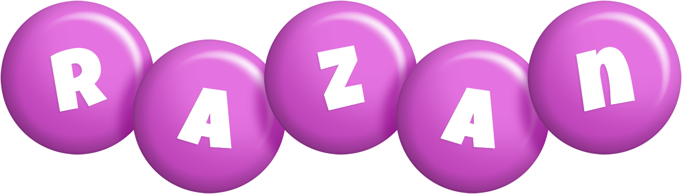 Razan candy-purple logo