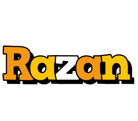 Razan cartoon logo