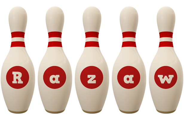 Razaw bowling-pin logo