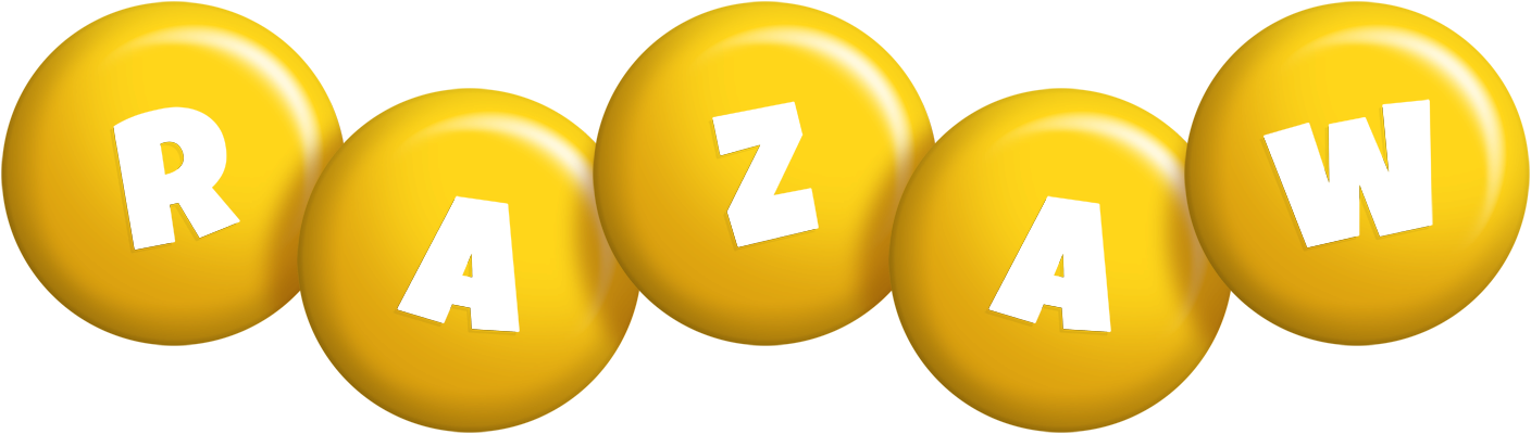 Razaw candy-yellow logo