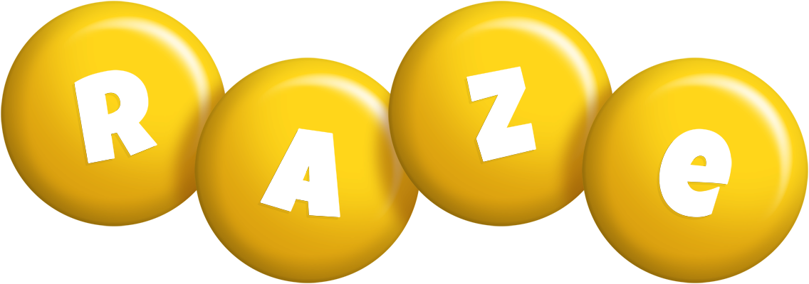 Raze candy-yellow logo