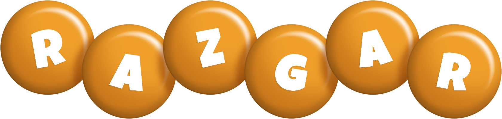 Razgar candy-orange logo