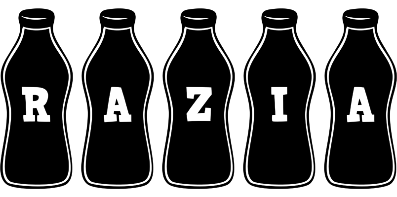 Razia bottle logo