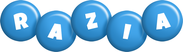 Razia candy-blue logo