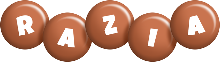 Razia candy-brown logo