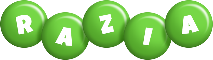 Razia candy-green logo