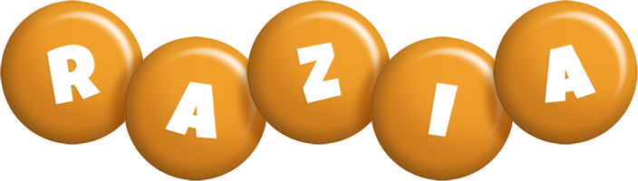 Razia candy-orange logo