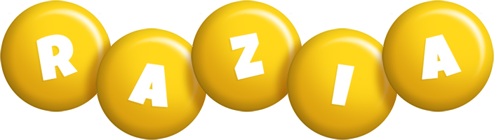 Razia candy-yellow logo