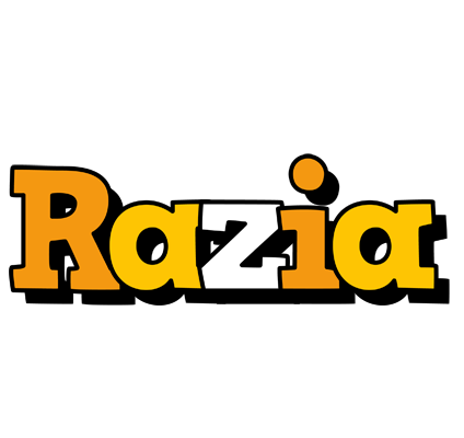 Razia cartoon logo