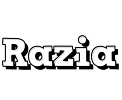 Razia snowing logo